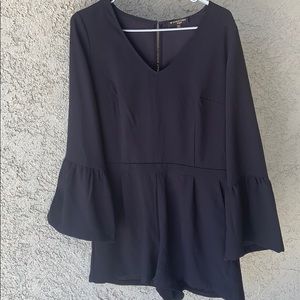 Macy’s Black long sleeve romper